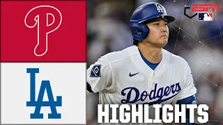 Philadelphia Phillies vs Los Angeles Dodgers Full Game Highlights ESPN MLB