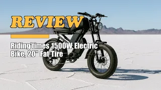 Review Riding times 1500W Moped-Style Ebike 2025
