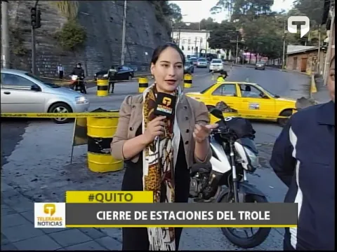 Cierre de estaciones del trole