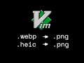 Vim trick to bulk convert files