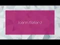 Joann Ballard - appearance