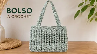 Hermoso Bolso - Cartera tejido a Crochet (El SECRETO de la Abuela) realza crochet