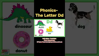 Phonics - The Letter Dd with FREE WORKSHEETS