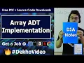 Array as An Abstract Data Type in Data Structures With Notes