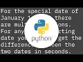 In Python how do you convert a datetime object to seconds