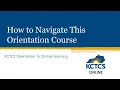 How to Navigate This Orientation Course