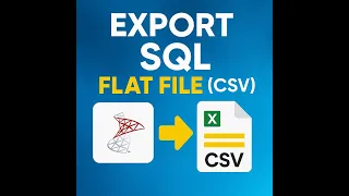 Export SQL Data to Flat File CSV Fast