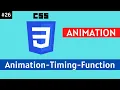 CSS3 Animation Timing Function Tutorial In Hindi Part 26 animation timing function