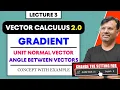 Vector Calculus 2 O Unit Normal Vector and Angle Between Two Surfaces Using Gradient By Gp sir