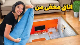 اتاق مخفی یک رنگ تو خونمون ساختیم I Built A Secret Room In One Color 