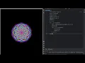 Cosmic Blooms Design Using Python Turtle ASMR - No Talking