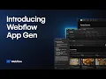 How to Go from Prompt to Production with Webflow App Gen Full AI App Builder Demo