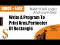 6 AREA PERIMETER OF RECTANGLE JAVA BLUEJ