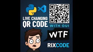 Live QR Code Generator in Python Tkinter GUI Pillow QRCode Full Project Tutorial 2025