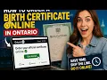 How to order a birth certificate online in Ontario