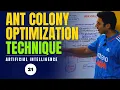 Ant colony optimization technique in Artificial Intelligence