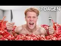 IK EET 7 DAGEN ALLEEN MAAR VLEES! (schokkend resultaat)