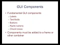 Intermediate Java Programming - GUIs and Event Handling Part 1