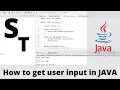 Java Programming - How to get User Input