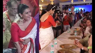 gorgeous kajol in a never seen before avatar at durga puja festival