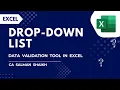 Excel Data Validation Tutorial Dropdown List Restrict Data Custom Rules Hinglish