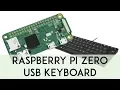 DEMO Turn Your Raspberry Pi Zero into a USB Keyboard HID