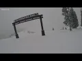 Checking on the snow conditions in Vail