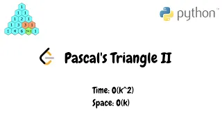 Pascal s Triangle II Python Recursive Solution