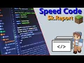 Plugin Speed code Skript de report