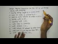 Designing Regular Expression