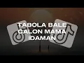 DJ TABOLA BALE X CALON MAMA MANTU IDAMAN TIK TOK VIRALL SONG 2025