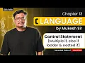 Lecture 13 - C Programming Multiple IF ELSE-IF Ladder Nested IF By Mukesh Sir