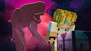 Eu coloquei o T Rex DISTORCIDO no Minecraft