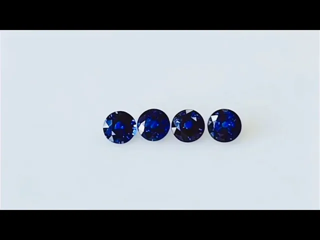 Round Cornflower Blue Sapphire