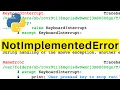 NotImplementedError Python Tutorial