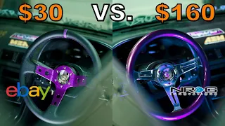 WE CUT A STEERING WHEEL IN HALF EBAY vs NRG