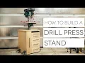 DIY Mobile Drill Press Stand How To Build - Woodworking