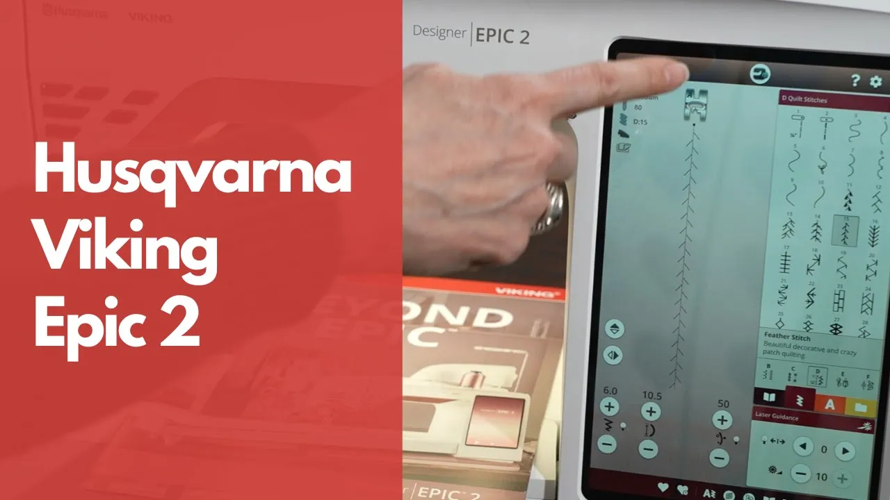 Husqvarna Viking Epic 2 Sewing & Embroidery Machine - Top 5 Embroidery Machines