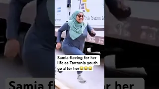 Samia Suluhu Fleeing For Her Life As Tanzania Youth Go After Her Hilarious Tanzania Duet Short 