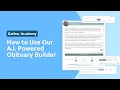 How to Use AI Obituary Builder