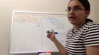Find kth smallest element in array