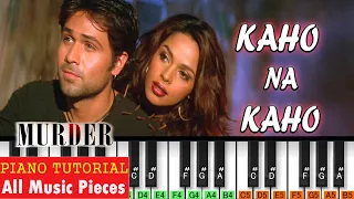 kaho na kaho piano tutorial notation murder 2004 hindi song notation amir jamal anu malik