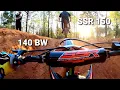 2021 SSR 150 Dirtbike vs 140 B W Pitbike Racing at the Track