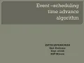 SMS Session-1 Event Scheduling Time Advance Algorithm