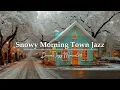 Lagu Gentle Morning Jazz at a Cozy Snowy Coffee Shop ☕ Quiet Small Town Ambience | Relaxing Winter Jazz ⛄