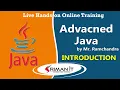 Advanced Java Introduction Online Training Sriman IT