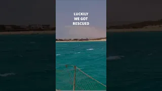 Trying to get to shore by dinghy and got swept away #sailinglifestyle #windedvoyage #caboverde