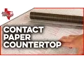 How To Make a Con-Tact Paper Countertop Countertops Overlay or Resurfacing Do It Yourself
