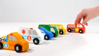 Simple Learning Videos for Babies and Toddlers - Genevieve Teaches Nesting Community Vehicles!