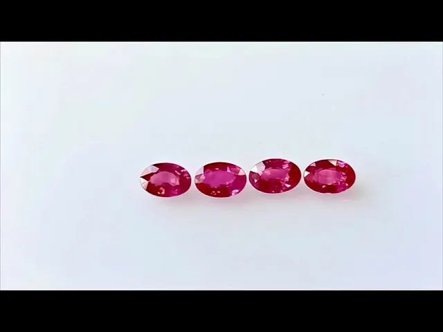 Oval Pinkish Red Ruby